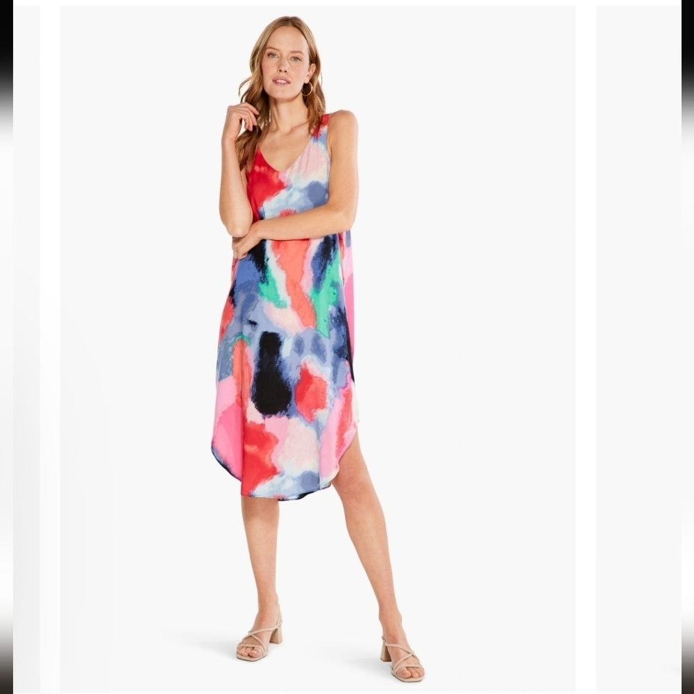 NWOT Nic + Zoe Colorful Sleeveless Dress_XL